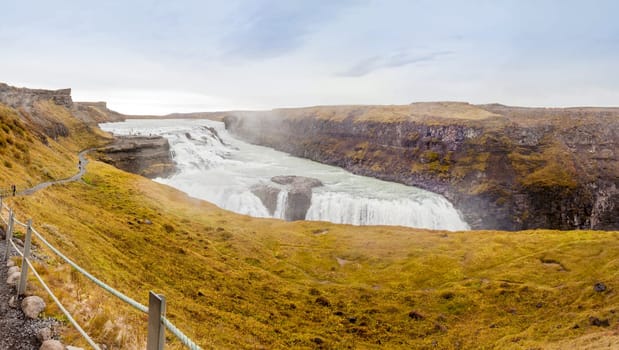 Gullfoss waterfall on Hvita river - Iceland