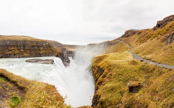 Gullfoss waterfall on Hvita river - Iceland