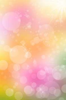 Abstract colorful blurred spring background