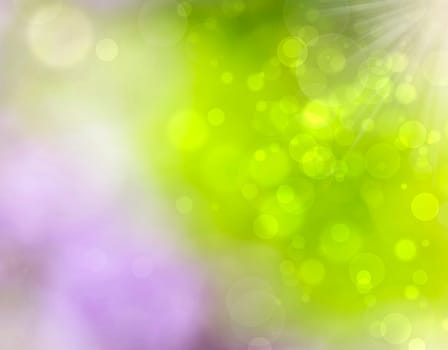 Abstract colorful blurred spring background