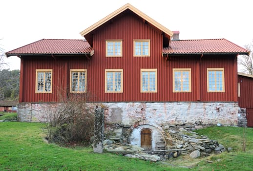 Sundsby Manor main building from the backside of the house