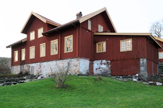 Sundsby Manor main building from the backside of the house