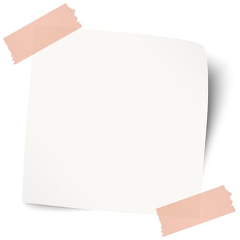 Note / note with adhesive tape