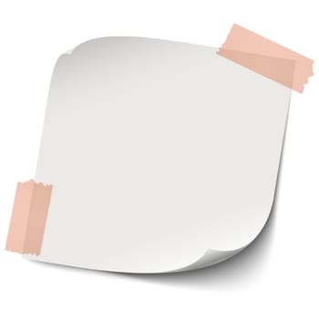Note / note with adhesive tape