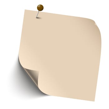 Note / Slip of paper with pin