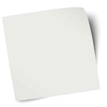 Zettel / Notiz grau blank