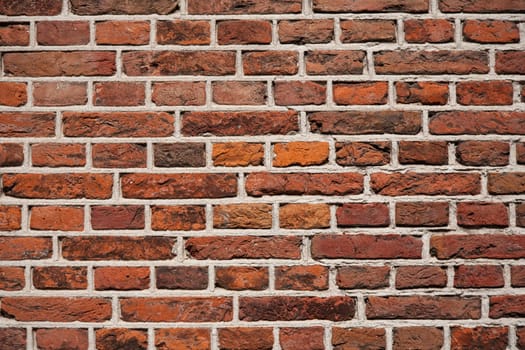 Close up image of a brick wall background.