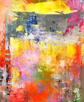 painting abstract mixed media