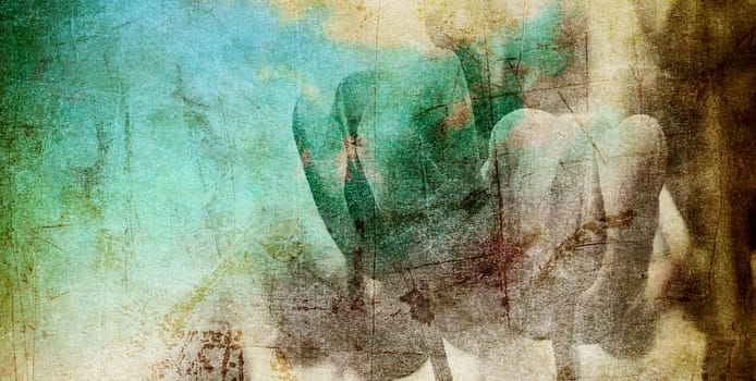 Mourning Card Tulips Texture