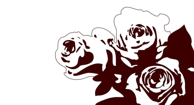 Roses Graphic Tattoo Drawing