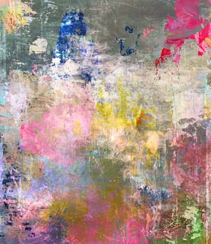 painting abstract mixed media