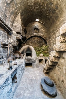 kitchen in Santa Catalina monastery in the peruvian Andes at Arequipa Peru