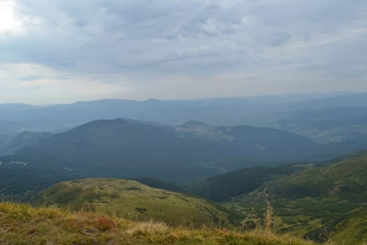 mountain, green, sky, cloud, footpath, eternity, nature, tranquil