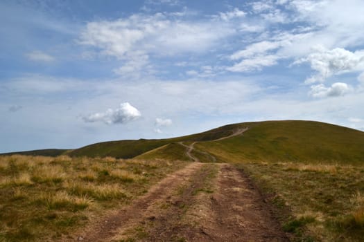 mountain, sky, cloud, eternity, nature, tranquil, hill, scene, ridge