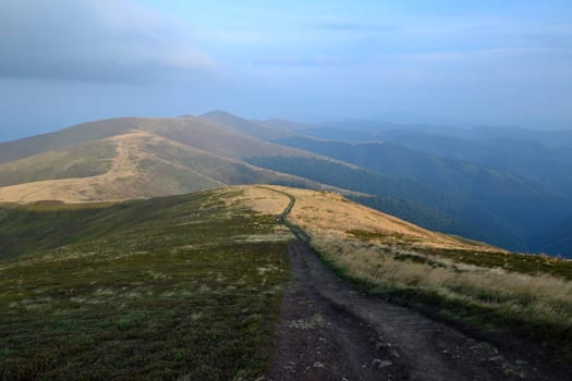 mountain, sky, cloud, eternity, nature, tranquil, hill, scene, ridge