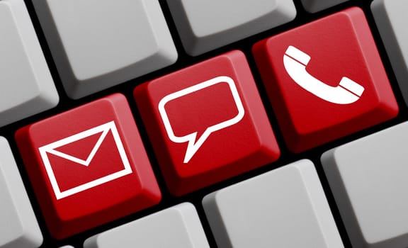 Online contact: e-mail,in person or by phone