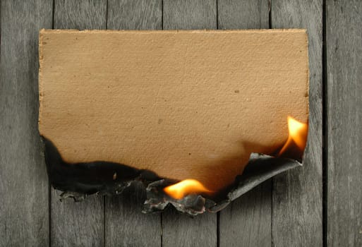 burning paper
