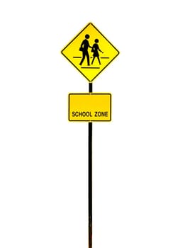 school zone sign