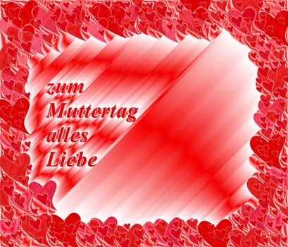Red background