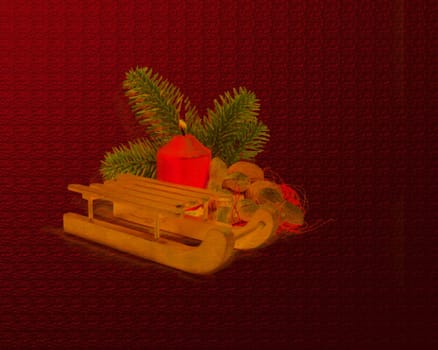 Red background