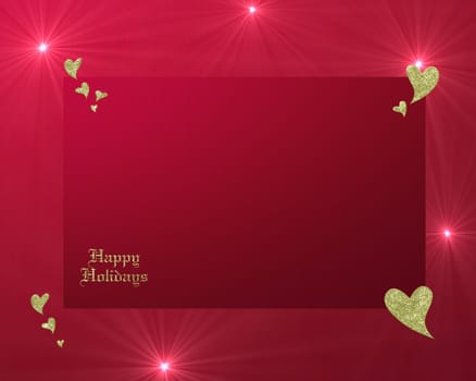 Red background