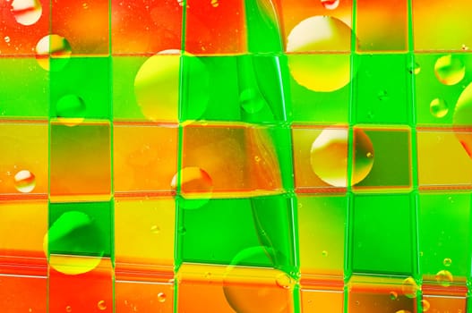 Oil droplets in water