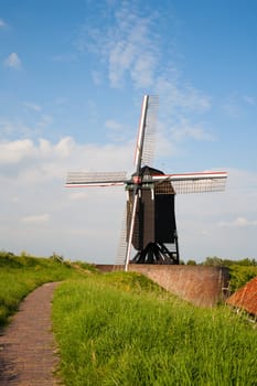 Windmill in Heusden, a fortified town in the Netherlands.