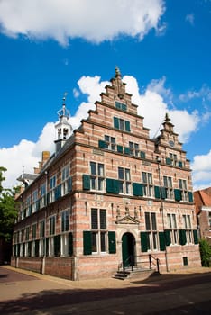 Medieval city hall in Naarden, the Netherlands.