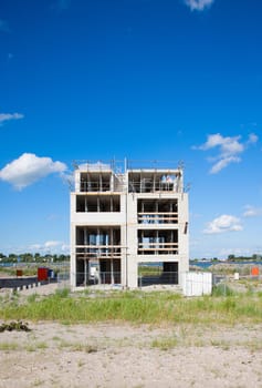 A construction site in Zeeburg, Amsterdam .