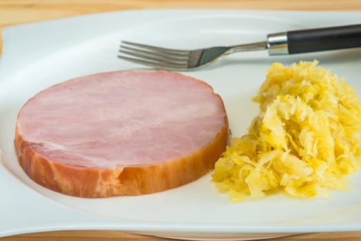 Kasseler with sauerkraut