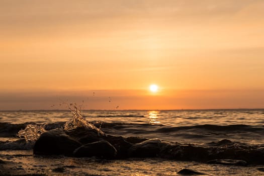 Sunset at the Baltic Sea near Wismar