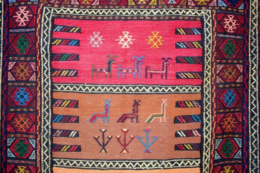 turkish carpet detail as background