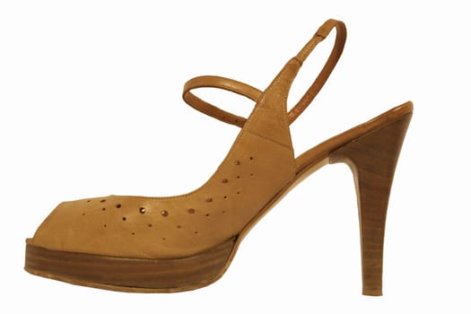 One shoe over white background