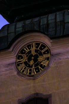 Tower clock of the church of Seitenstetten Abbey