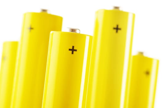 Composition with alkaline batteries. Chemical waste