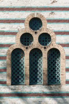 Window of the mosque (pump house) in Potsdam