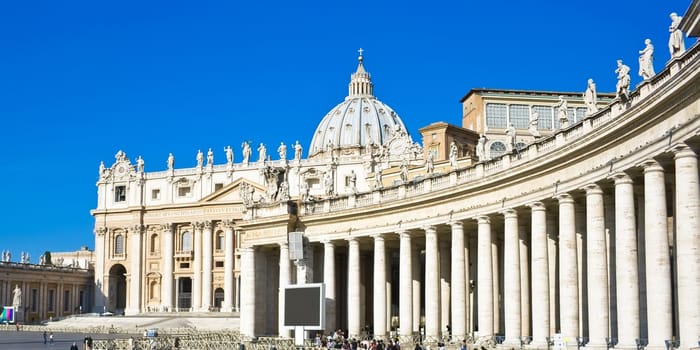 Famous catholic basilica San Pietro in Vaticano, Rome