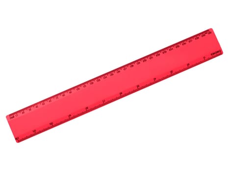Rulers isolated against a plainwhite background