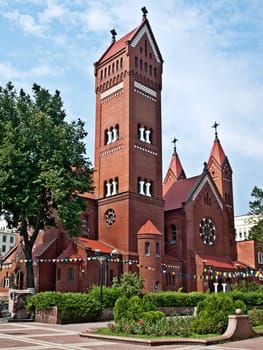 Minsk, Belarus. Church of Saint Simon and Helena