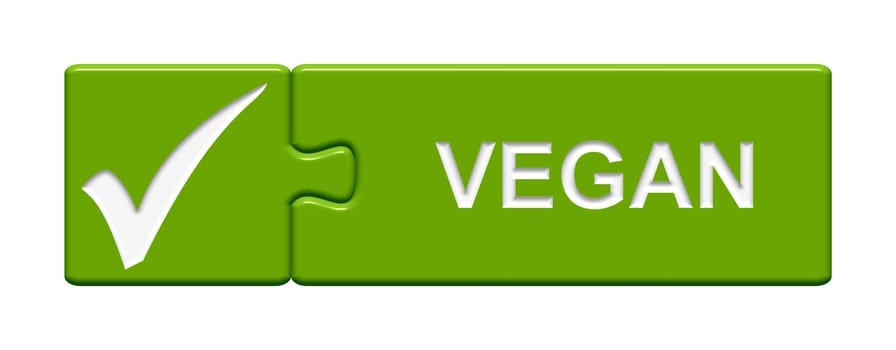 Puzzle Button: Vegan