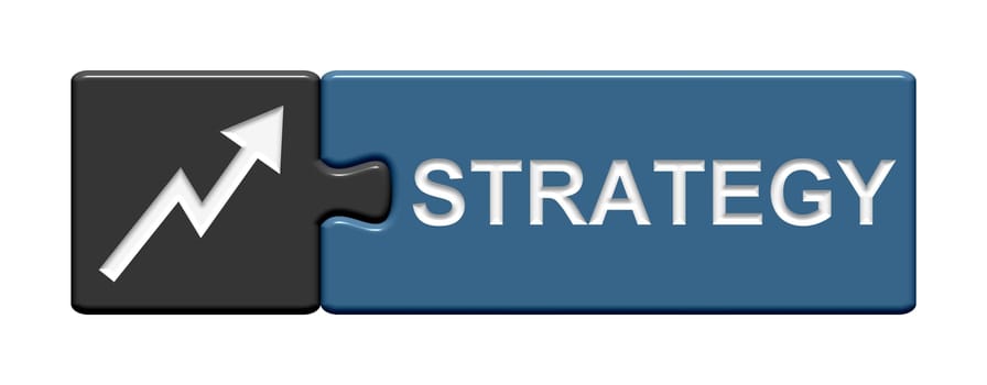 Puzzle button grey blue: Strategy