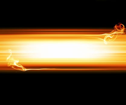 abstract background with flames and copy space