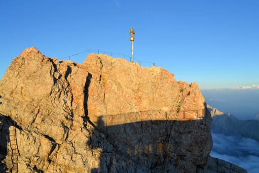 Zugspitze the highest mountain peak in Germany