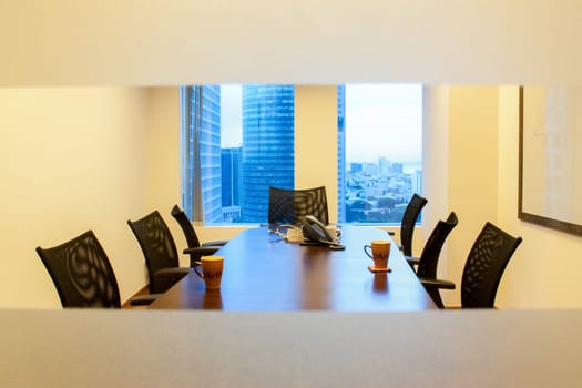 Empty meeting room