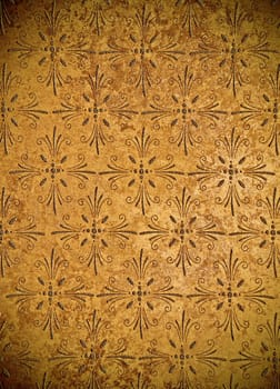 metal background with ornaments