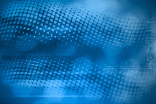 blue abstract background with dots