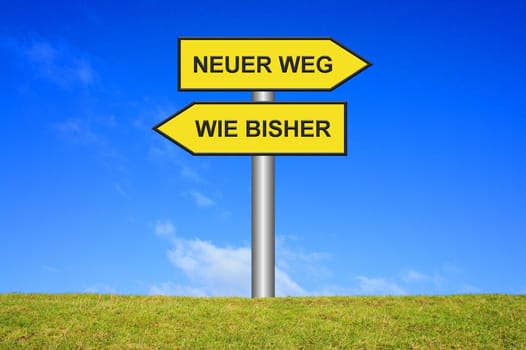 Sign Signpost - New way or continue as before?