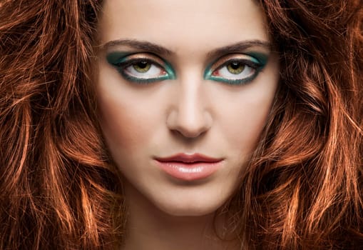 Studio portrait of a beautiful and fashion woman