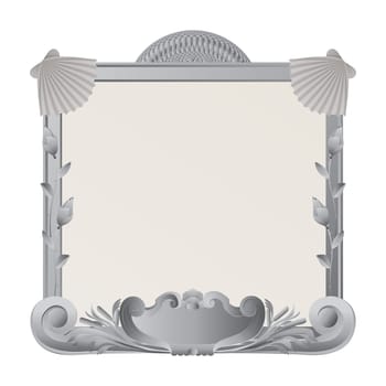 Ornamental stone frame design with copy space