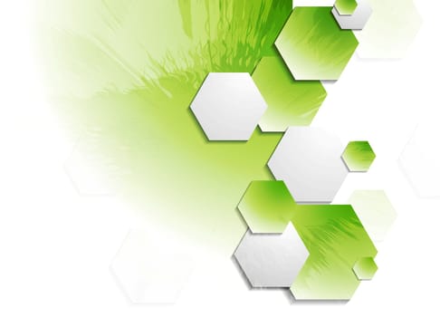 Bright grunge vector technology background